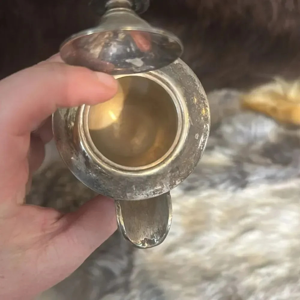 Vintage Silver creamer (6024B)